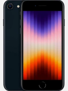 New Sealed Verizon Apple iPhone SE3 64GB Black Prepaid Smartphone - Picture 1 of 2