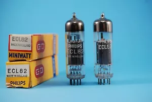 Pair Philips  ECL82 NOS NIB Tested Triode Power Tubes Valves Rohres 6BM8 - Picture 1 of 5