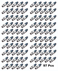 100 Pcs Neutrik NC3FXX Female 3-Pin Pole Connector , Sealed Package - Picture 1 of 2