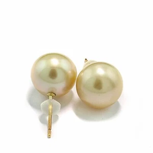 SÜDSEEPERLEN-OHRSTECKER GOLD 11,0 MM 750 GOLD WERT 1.800 EURO NEU - Bild 1 von 3