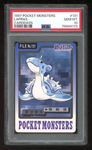 Pokemon Japanese Carddass 1997 131 Lapras Card Bandai PSA 10 79944173 - Picture 1 of 2