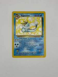 Pokémon TCG Vaporeon Jungle 28/64 Rare 1999 Wizards Base Set Non Holo LP - Picture 1 of 2