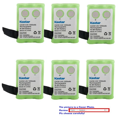 Reemplazo de batería Kastar Ni-MH para teléfono Clarity C4230 C4220 5,8 GHz altavoz Foto 1 de 2