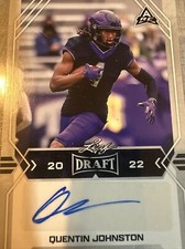 2022 Leaf Draft - Autographs #BA-QJ1 Quentin Johnston (AU, RC)