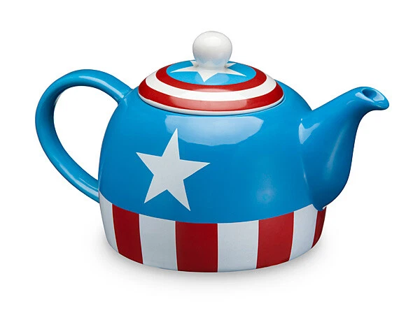 Marvel Avengers Captain America High Quality 36 Ounce Ceramic Teapot -