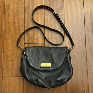 Marc by Marc Jacobs Classic Q Natasha Crossbody Bag Black Leather Pebbled Purse - Picture 1 of 24