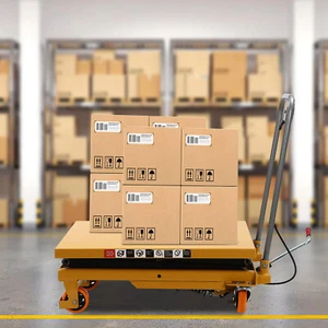 Single Scissor Hydraulic Lift Table, With Locking Wheels For Handling New - Picture 1 of 16