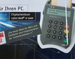 REINER SCT cyberJack e-com Chipkartenleser Lesegerät Kartenlesegerät USB 452601 - Bild 1 von 4