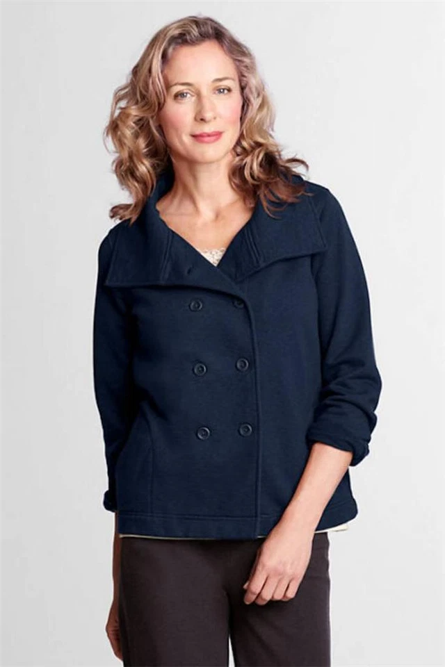 Lands' End ~ Starfish Slub Terry Jacket Women's Petite X-Large $70 NIP - Image 1 of 1