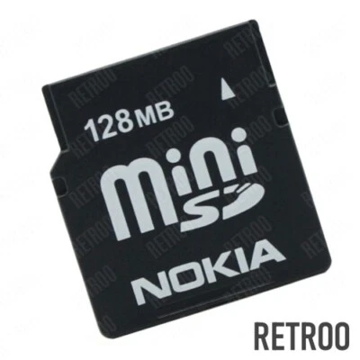 Nokia Mini-SD 128MB Memory card Type-MiniSD for Mobile Phones SDSDM128 - Image 1 of 2
