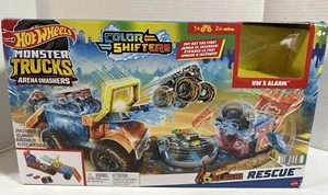 HOT WHEELS Color Shifters Monster Trucks Arena Smashers 5 Alarm Rescue - Picture 1 of 6