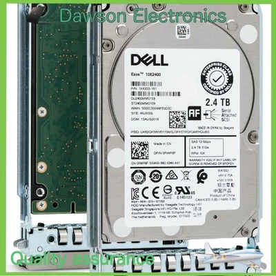 ST2400MM0159 NEW Dell RWR8F 2.4TB 10K SAS 2.5" 12G PowerEdge Hard Drive w/Caddy - Image 1 of 4