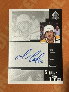 20-21 SP AUTHENTIC 99-00 RETRO SIGN OF THE TIMES AUTO "MARIO LEMIEUX" GROUP A - Picture 1 of 6