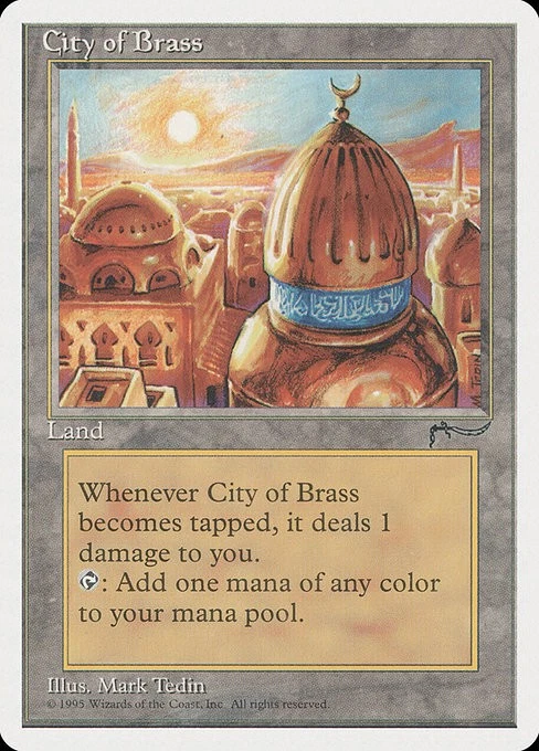 MTG City of Brass English Land Card Used Chronicle - Image 1 of 1