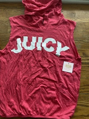 Juicy Couture Pixie Pink Hooded Girl Graphic Tank  Shirt Size 16 - Image 1 of 4