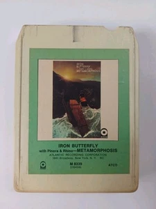 IRON BUTTERFLY with Pinera & Rhino METAMORPHOSIS 8-Track Tape M8339 Atco - Picture 1 of 6