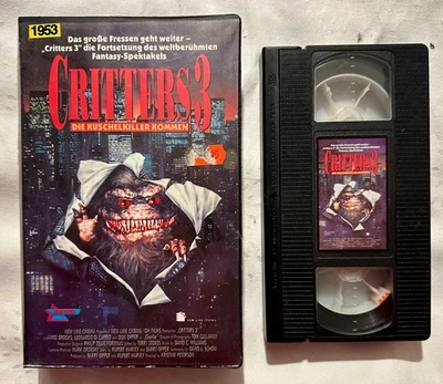 Critters 3 VHS - Die Kuschelkiller kommen - Horror - Kult - Weltweiter Versand - Image 1 of 3