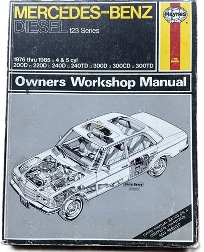 Manual de reparación Haynes Mercedes diésel 1976-1985 220D 240D 240TD 300D 300CD 300TD Foto 1 de 4