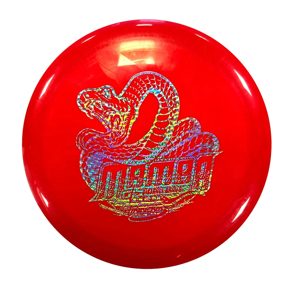 DISC GOLF INNOVA GSTAR MAMBA UNDERSTABLE DISTANCE DRIVER 173-5g RED PRISM FOIL - Image 1 of 1