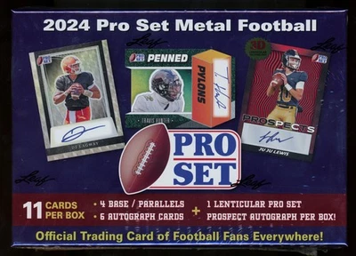 2024 Leaf Pro Set Metal Football Hobby Box - Image 1 of 4