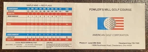 Fowler's Mill GC - Chesterland, OH - Used Scorecard - 40+ Years Old, Creased - Picture 1 of 2