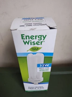 BULBRITE 32W 524332 Energy Wiser Electronic Triple Tube 4 Pin CF32T830/E - Image 1 of 4