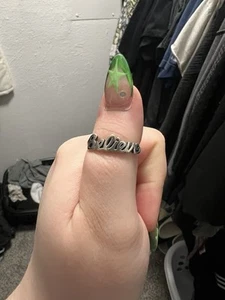 JAMES AVERY RETIRED BELIEVE RING SIZE 7.5 - Picture 1 of 3