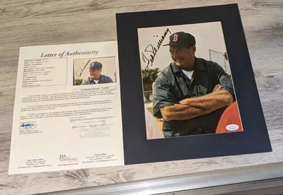 Ted Williams Boston Red Sox Signed Joe Hickey Signed & Matted Photo JSA - Image 1 of 4