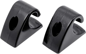 1967-72 Chevrolet/GMC Truck Blazer Jimmy Suburban; Sun Visor Inner Hooks; Black - Picture 1 of 1