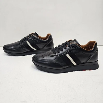 Bally Shoes US 7, EU 40. ASTON - NE W/400 BLACK CALF PLAIN. Excellent Condition! - Image 1 of 4