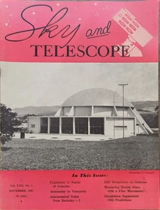 Vintage Sky and Telescope Magazine November 1961 Astronomy Cosmology Space - Bild 1 von 2