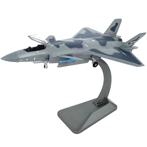 20.3cm Diecast Alloy 1/100 Chinese Air Force Chengdu J-20 Fighter Model Display - Picture 1 of 13