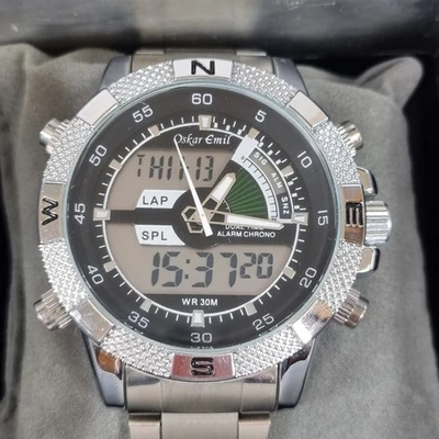 Relógio de pulso masculino Oskar Emil na caixa 30m resistente à água - Imagem 1 de 4
