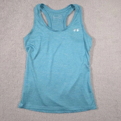 Camiseta sin mangas Under Armour para mujer pequeña azul HeatGear calce suelto atlética espalda deportiva Foto 1 de 4