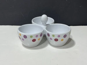 Pampered Chef Einfache Zugaben Punkte Schüssel Trio #2078 3 Abschnitte Servierschale - Bild 1 von 7