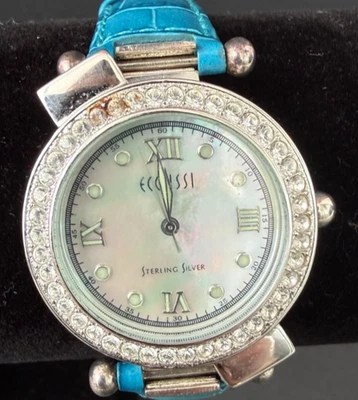 ECCLISSI STERLING SILVER CASE & 925 BAND+++++ WOMEN WATCH NEW BATTERY BOX 22340 - Image 1 of 4