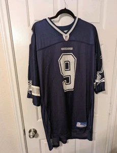 Reebok NFL Equipment Dallas Cowboys Tony Romo #9 2XL Blue Jersey - Picture 1 of 18