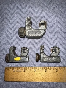 3 Vintage Ridgid Tools Tubing Cutters #104 & #101 Used - Picture 1 of 9