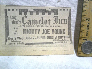 Camelot Inn AD 1968 1970? Mineloa NY Long Island Bar Club Lounge De colección - Imagen 1 de 1