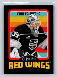 2024-25 O-Pee-Chee #518 Cam Talbot Retro Black Border 072/100-Detroit Red Wings - Picture 1 of 2