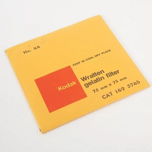 KODAK No.44 WRATTEN BLUE GEL FILTER Absorbs Red & UV 7.5 cm 3" Square NEW #AD680 - Picture 1 of 2