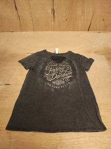 2020 HARLEY DAVIDSON DAYTONA BEACH,FL CAMICIA DONNA STRASS EFFETTO INVECCHIATO TAGLIA L - Foto 1 di 11