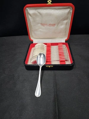 CINTAS DE CRISTOFLE Cucharas de Hielo × 12 Metal Plateado Foto 1 de 4