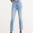 Zara high rise raw hem kick crop jeans size 6