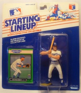 1989  GEORGE BRETT -  Starting Lineup - SLU - Sports Figure - KANSAS CITY ROYALS