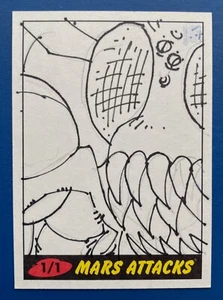 2012 Mars Attacks Heritage Sketch von DIEGO JOURDAN (A) - Bild 1 von 2