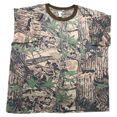 Vtg Realtree USA Made Mens Shirt 2XL Pocket Tee Single Stitch Camouflage 26x28.5 - Image 1 of 4