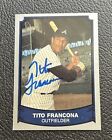 Tito Francona Signed Autographed 1989 Pacific Legends Card Atlanta Braves