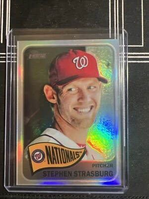 2014 Topps Heritage #THC-470 Stephen Strasburg Chrome Refractor 284/565 Nats - Image 1 of 2