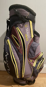 Maxfli  4.0 U/Series, Golf Stand Bag - 14-Way Divider - Brown And Grays- Cooler